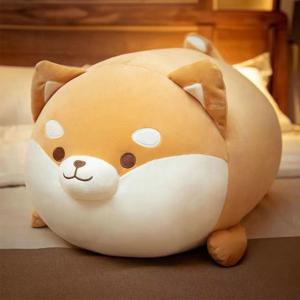 엎드린 시바 쿠션 39cm 숙면 낮잠 베개 애착 인형 시바견 강아지 바디필로우