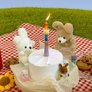 노래가 나오는 멜로디초 귀여운 생일초 생일파티 케이크초 파티초