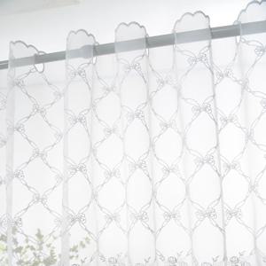 레이스 바란스 주방 바란스 10cm씩 가로사이즈 주문제작 미니 커튼 주방 화이트 리본