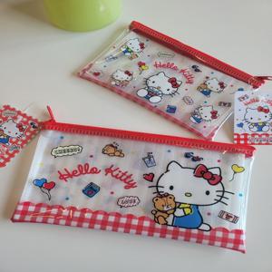 헬로키티 파우치 화장품 여행용 파우치 투평 pvc 산리오제품 1p