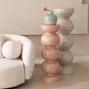 페블 핑크 페데스탈 사이드 테이블 (DBWLT01)