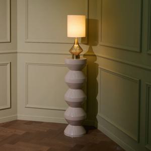 리플 베이지 페데스탈 사이드 테이블 (DBWLT02)