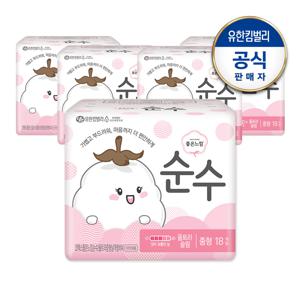 좋은느낌  순수 울트라슬림 날개 중형 18px5팩