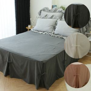 맞춤제작 러블리 리본 라지킹 높은침대 침대커버 베드스커트-3colors & 4size