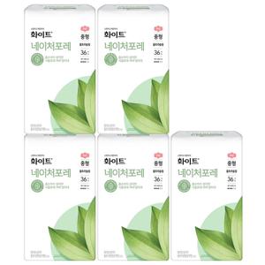 화이트 네이처포레 울트라 중형 36매 X 5팩