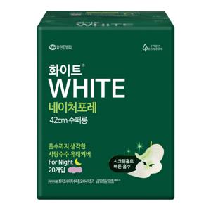화이트 네이처포레 수퍼롱 20매 X 1팩