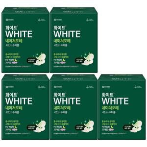 화이트 네이처포레 수퍼롱 20매 X 5팩