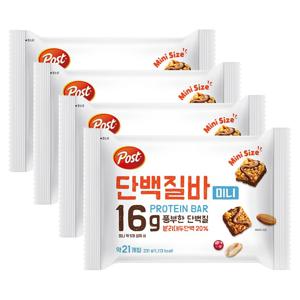 포스트 단백질바 미니 231g*4개