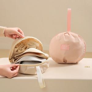 여행용 속옷 파우치 브래지어 팬티 브라 양말 보관 가방 원형 미니백 캡 구김 방지