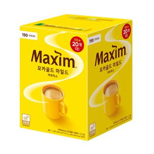 Maxim 모카골드 마일드 커피믹스 170T+20T 총190T