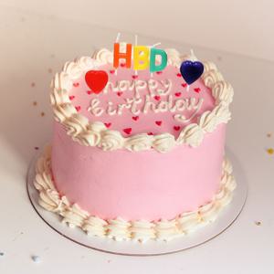 HBD 하트 생일초 생일 파티 이벤트 캔들