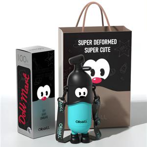 도도 오볼텀블러 400ml 스텐316 민트블랙 초등학생 유치원 어린이집 선물 빨대 물병