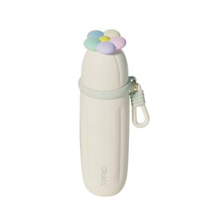픽온 오볼텀블러 420ml 스텐316 빙글빙글 플라워 뚜껑 빨대 텀블러