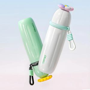 픽온 오볼텀블러 420ml 스텐316 빙글빙글 뚜껑 빨대 텀블러