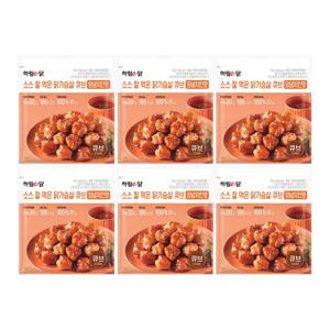 하림e닭 소스 잘 먹은 닭가슴살 큐브 양념치킨맛 100g 6봉