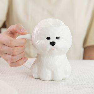 비숑 머그컵 도자기 대용량 디자인 예쁜 집들이선물
