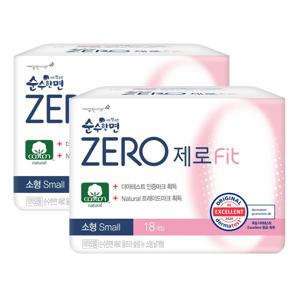 순수한면 제로 소형 18P X 2팩