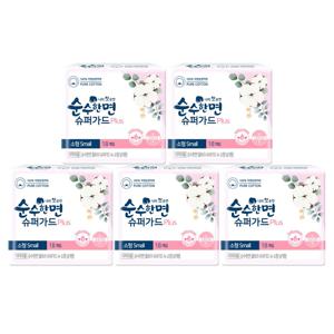 순수한면 생리대 슈퍼가드 소형 18P X 5팩