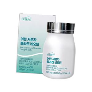 에버핏 어린저분자콜라겐 비오틴 60정