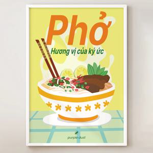 베트남 쌀국수 그림 포스터 음식 식당 액자 인테리어