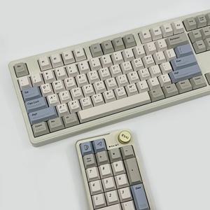 1.7mm 러브레터v2 블루 한글각인 레트로키캡 PBT 5면 염료승화 한무무 커플키캡