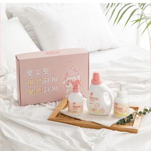 개끗한 선물세트 (강아지 고양이 3종 선물세트 주방세제 + 세탁세제 + 배변크리너)