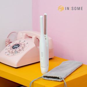 무선 미니 판 뿌리볼륨고데기 휴대용 앞머리 뽕 남자 매직기 IHC-300