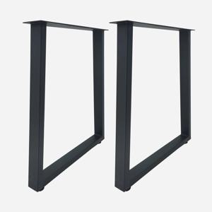 RM-01 우드슬랩다리 책상 사다리형 분체도장 철제 식탁 테이블 다리 세트