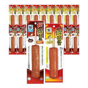 숯불구이맛후랑크2 70g*10개 + 불닭숯불구이맛후랑크 70g*10개