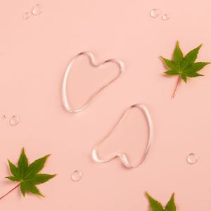 클리어 하트 괄사 수정 마사지