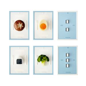 [브로콜리 단독] FOOD SWITCH COVER (BLUE)ㅣ음식 스위치 커버