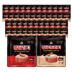 파우치 참치 불닭 100g*24개 + 불닭마요 100g*24개