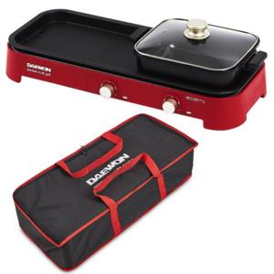 대원 전기 고기불판 냄비 반반 와이드 그릴 +보관가방 세트 DW-MG2200