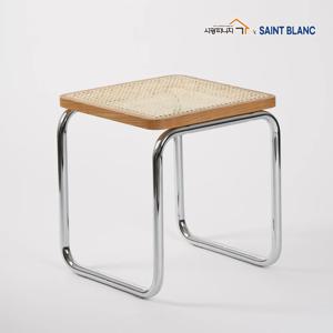 레반 라탄 인테리어 카페 스틸 프레임 스툴