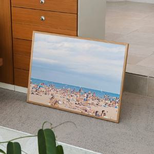 바다포스터 여름감성 해변 풍경 가로포스터 액자 Linen Beach