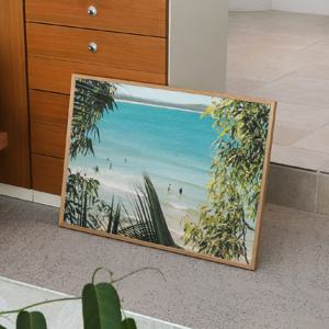 바다포스터 여름감성 해변 풍경 가로포스터 액자 Hidden ocean