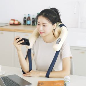 [메디니스]포유넥 무선 온열 목 어깨 승모근 마사지기 MVP-705