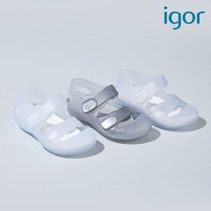 (신세계센텀점)[IGOR] 이고르 본디 화이트,글리터 화이트,실버 키즈젤리슈즈 아동젤리슈즈
