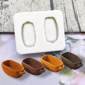 TEMU 사탕, 초콜릿용 3D 실리콘 바구니 모양 몰드 - DIY 케이크 장식 & 베이킹 도구, 주방 액세서리