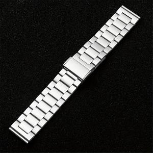 TEMU 2색 스테인레스 스틸 시계 스트랩, 20mm/22mm, 삼성 7/6/5/44mm/40mm/3/45mm/41mm 기어 S3 클래식 , 화웨이 워치 GT4 3/2/2e, 방수 아님, 배터리 없음, 플립 버클 포함.