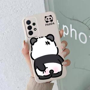 TEMU 삼성 갤럭시 A73 A72 A71 A70 A55 A54 A53 5G A52 A51 A50 A42 5G A41 A35 A34 A33 A32 5G A31 A25 A23 A22 5G A21S A21 A16 A15 A14 A13 A12 A02 A01용 앵그리 판다 소프트 폰 케이스, 직선 에지 충격 방지 및 낙하 방지 보호 커버 쉘