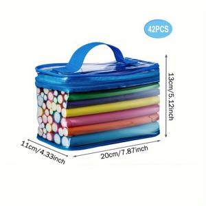 TEMU 42pcs/Set 열 없는 유연한 헤어 롤러 컬러 열 없는 유연한 헤어 롤러 트위스트 소프트 스파이럴 헤어 폼 컬러 로드 DIY 헤어 스타일링 도구|DIY