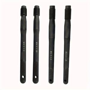 TEMU 자동차 휠 핀, 타이어 스터드 도구, 1개 또는 4개 세트, 블랙 카본 스틸, M14x1.5, M14x1.25, M12x1.5, M12x1.25