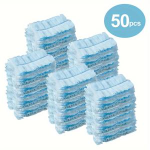 TEMU 30/50개, 일회용 먼지 제거용 청소기 교체용 전기 정전기 천 - 전자제품, 가구, 블라인드 및 천장 선풍기에 쉽게 먼지 제거 - (손잡이 미포함) - 청소 용품, 청소용품