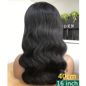 TEMU 여성을 위한 프리 플러크드 프리 컷 휴먼 헤어 4x4 바디 웨이브 레이스 프론트 위그 180% 밀도 노 글루 레이스 클로저 위그