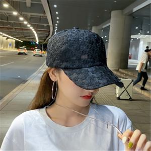 TEMU 가벼운 & 통기성 좋은 여성용 메쉬 베이스볼 캡, 꽃무늬 - 조절 가능한 스냅백, 폴리에스테르, 봄/여름 야외 착용용 핸드워시 전용, 베이스볼 캡|스냅백