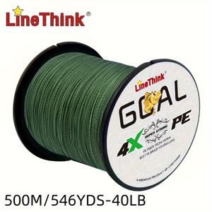 TEMU 라인씽크 546야드 4줄 PE 브레이드드 낚시줄 - 부드러운 캐스팅, 초강력, 내마모성, 염수 및 민수 낚시에 이상적, 유혹과 바다 낚시에 완벽, 낚시 액세서리