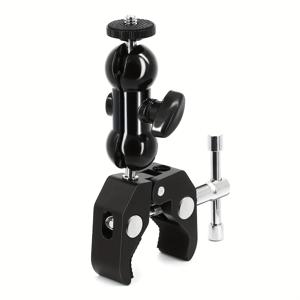 TEMU SMALLRIG 슈퍼 카메라 클램프 마운트, 더블 볼 헤드 매직 암 어댑터, 울타리/책상/삼각대용 모니터/조명/카메라 마운트, 인스타360용, 1138호용