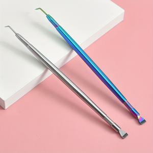 TEMU 스테인리스 스틸 짧은 머리 속눈썹 빗, 속눈썹 접목, 이중 머리 속눈썹, 속눈썹, 긁는 막대, 속눈썹 분리 도구, 속눈썹 도구, 두 개 세트 55g