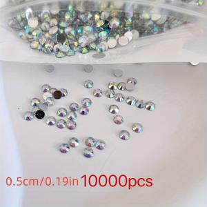 TEMU 10000 Pcs AB 플랫 백 라인 석, 네일 아트 용 비 핫픽스 수지 보석, DIY 공예 및 보석 액세서리 만들기|네일아트